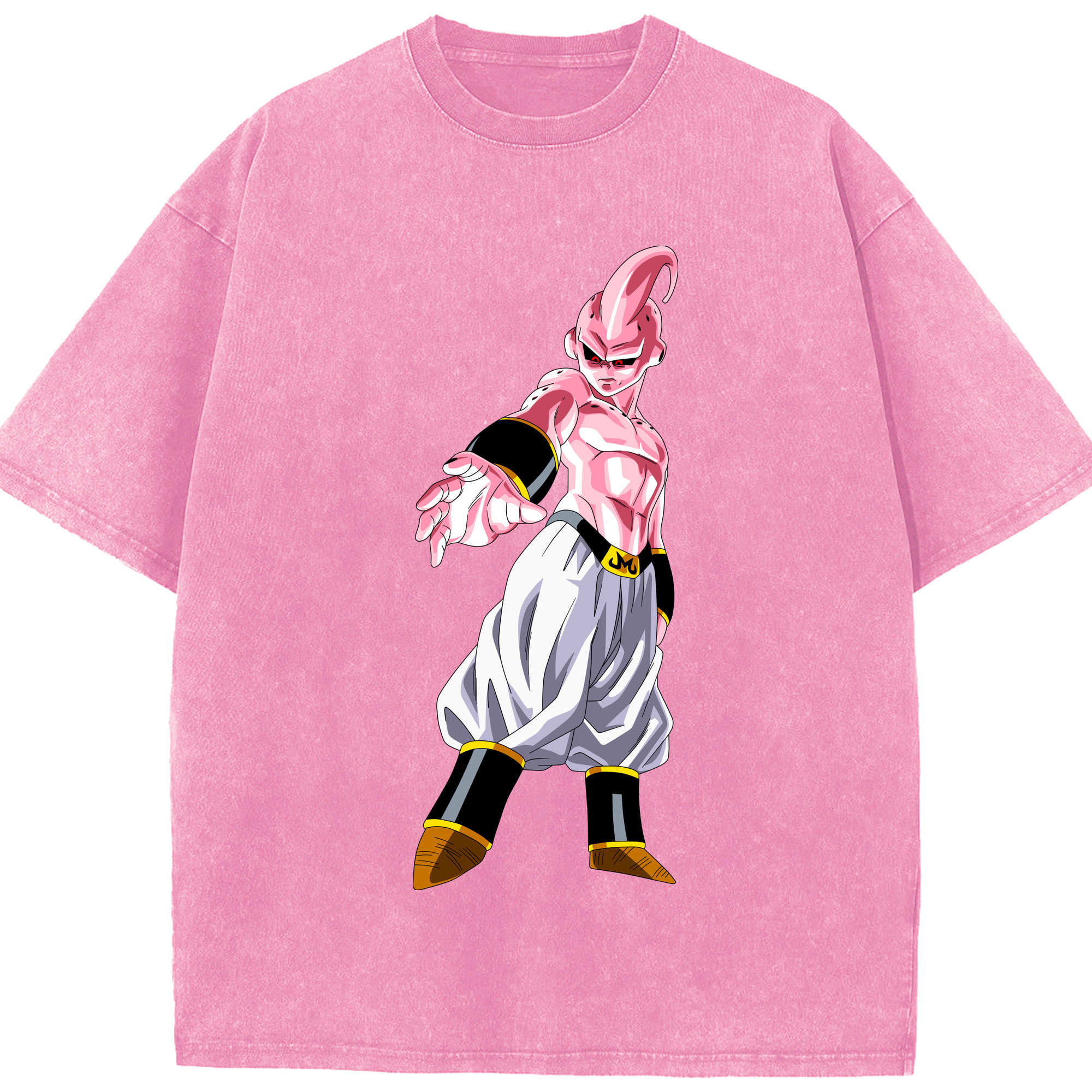 （画像用） ドラゴンボール 魔人ブウ DRAGON BALL Majin Buu 綿100% ヴィンテージ風 半袖Tシャツ（フロントプリント）
